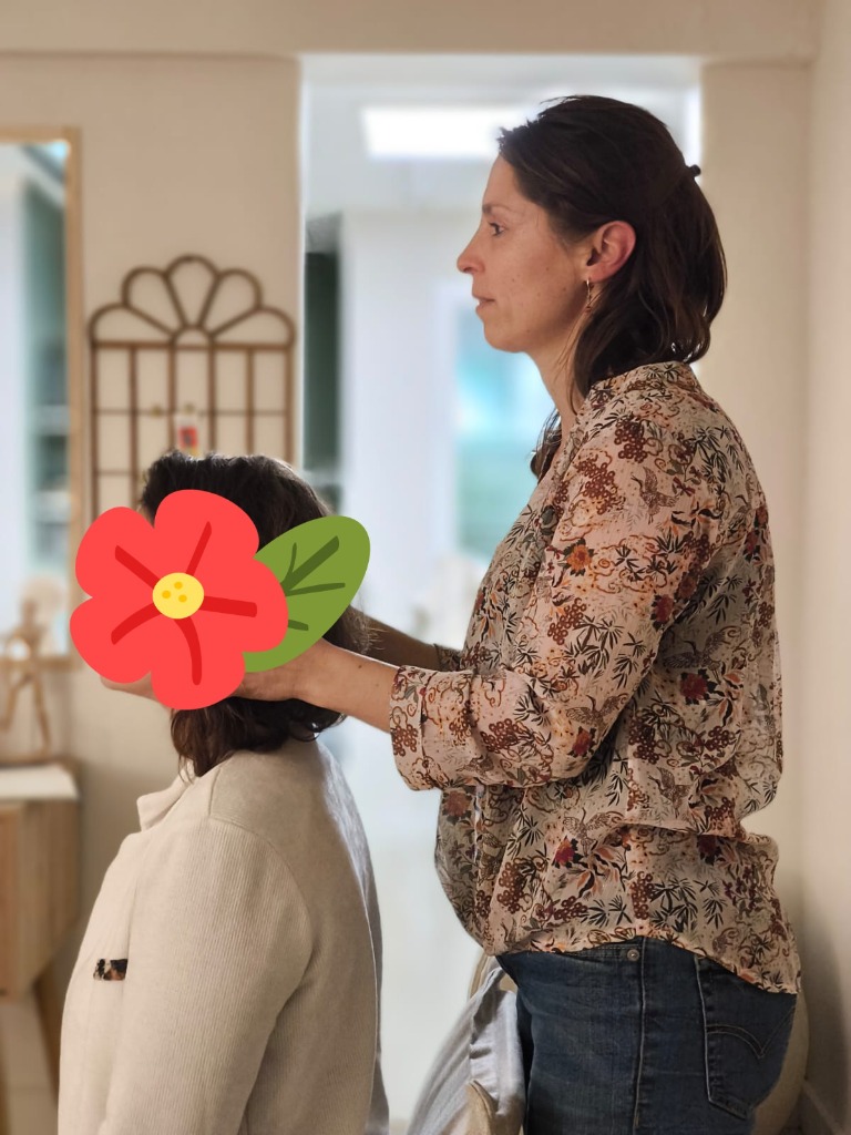 photo seance Laetitia Cogoluègnes Kinésiologue