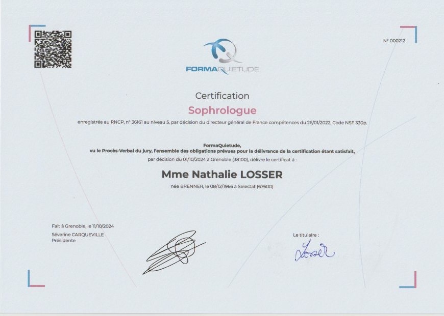 photo diplome Nathalie Losser 