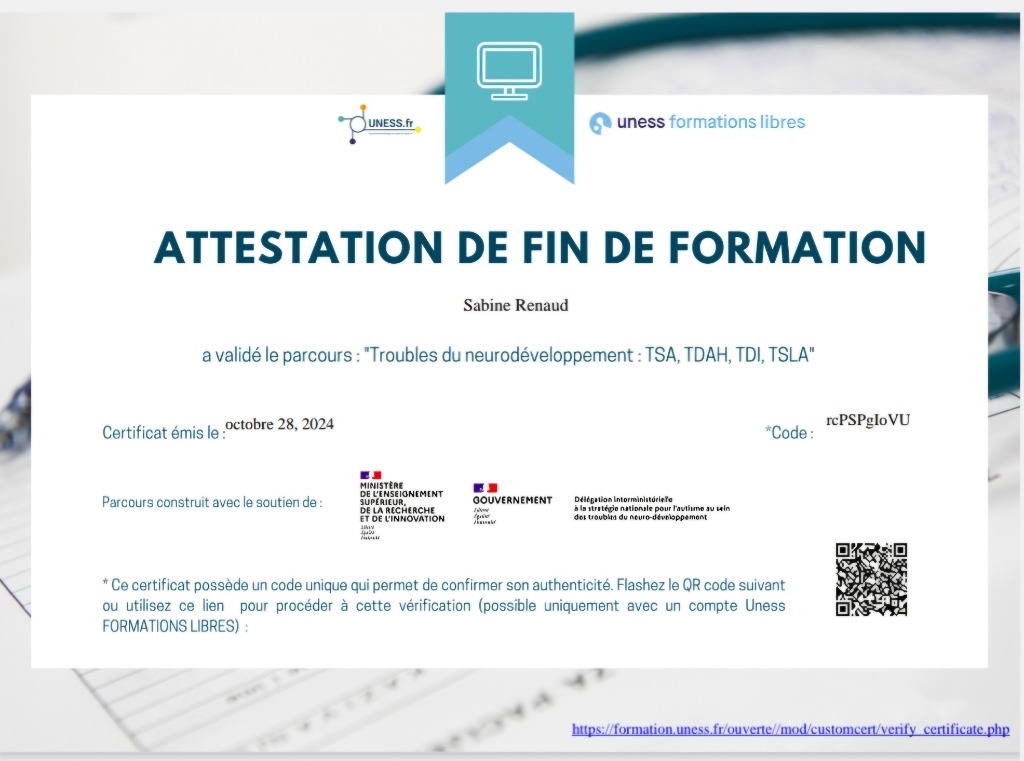 photo seance Sabine RENAUD Coach Scolaire des Atypiques