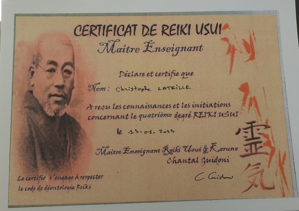 photo diplome Christof énergéticien