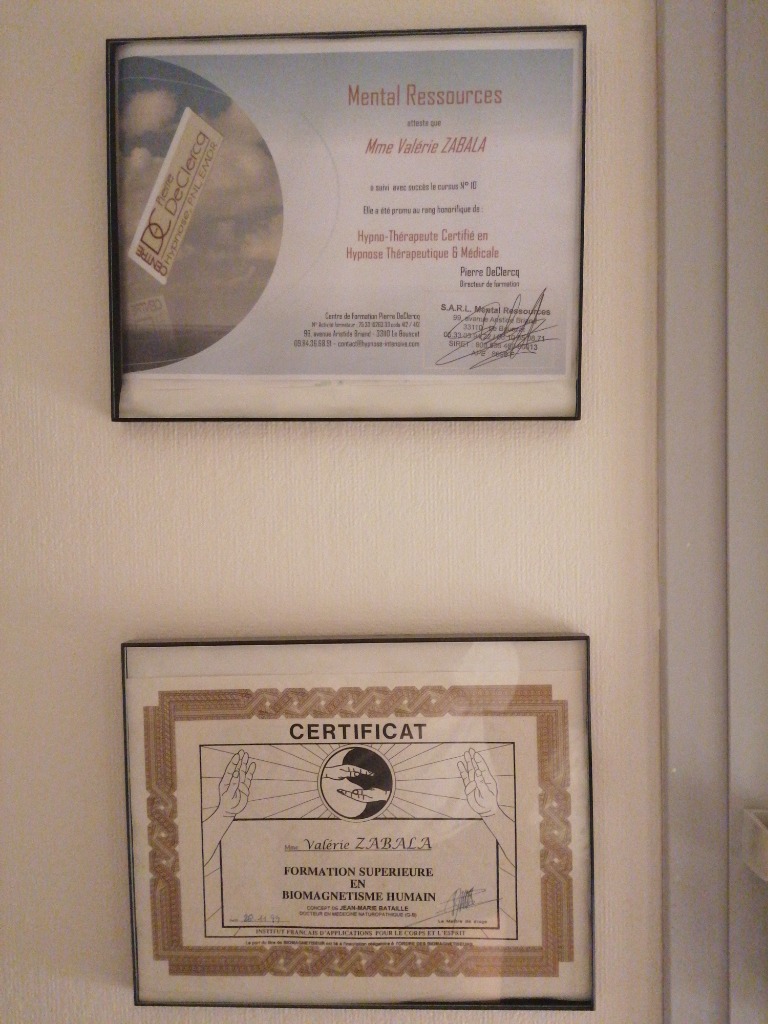 photo diplome Zabala Valérie 