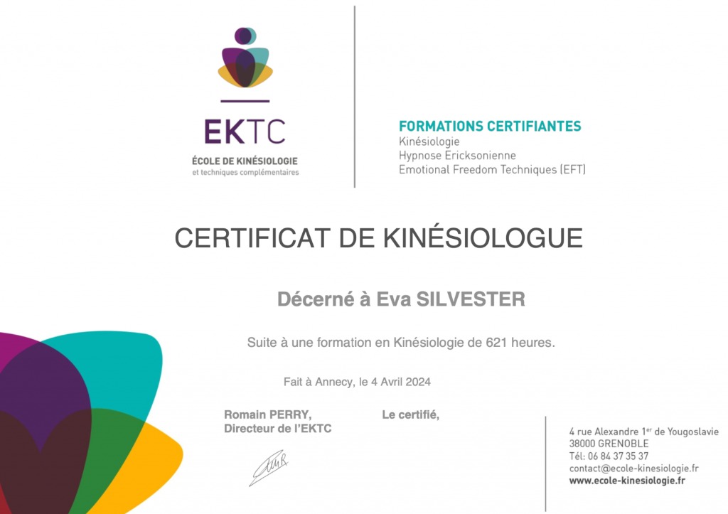 photo diplome Eva Silvester