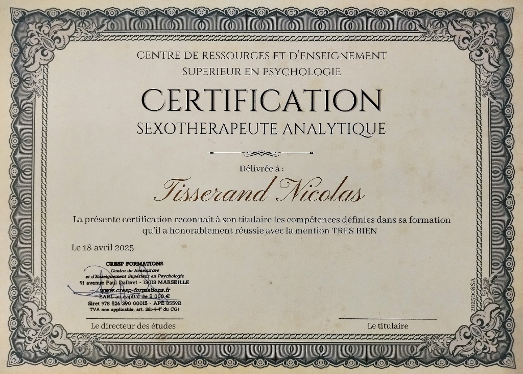 photo diplome Sexploration by N.