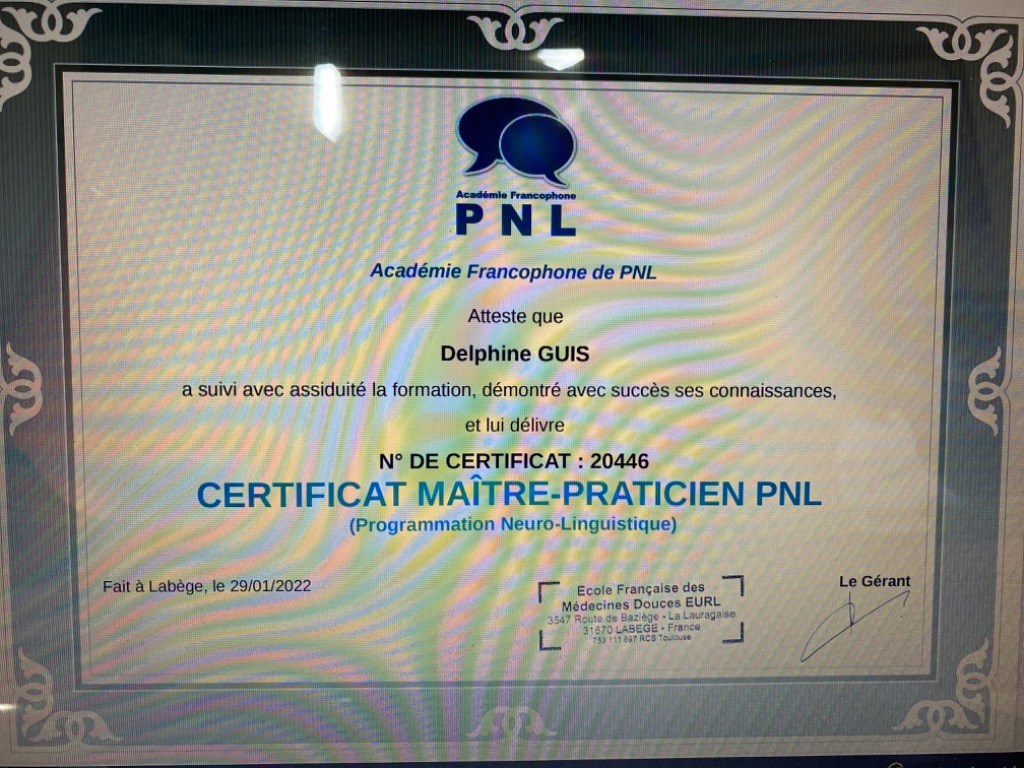 photo diplome Delphine GUIS 