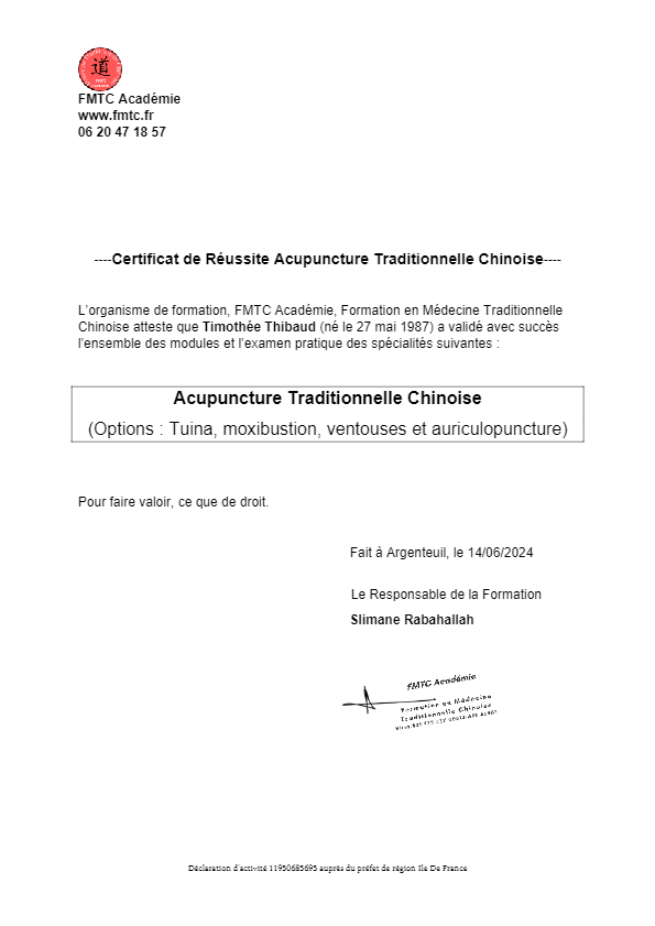 photo diplome Timothée Thibaud