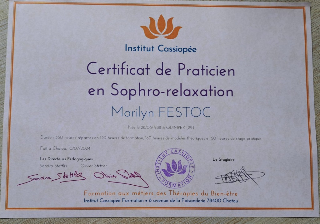 photo diplome Marilyn FESTOC - Sunny Side