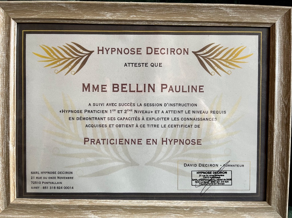 photo diplome Pauline BELLIN