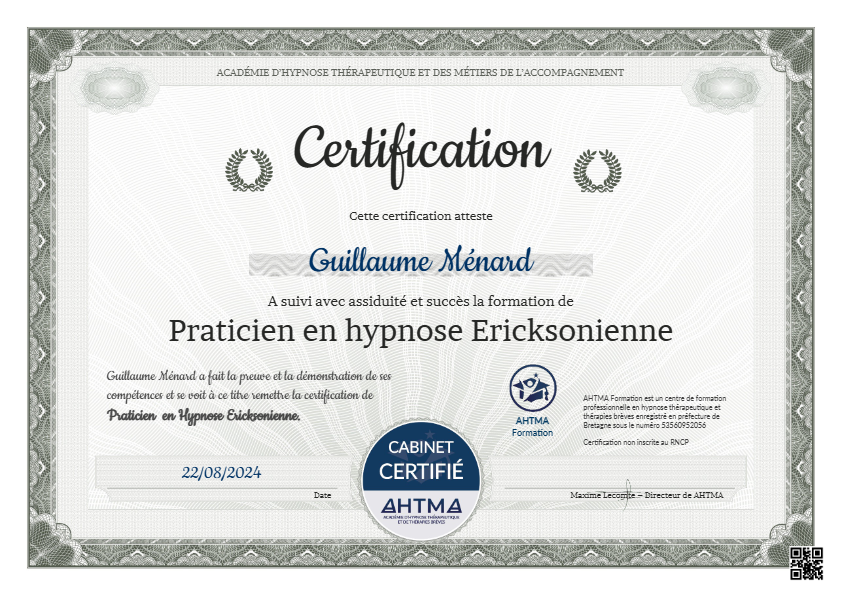 photo diplome MENARD Guillaume