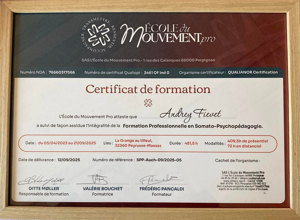 photo diplome Audrey FIEVET