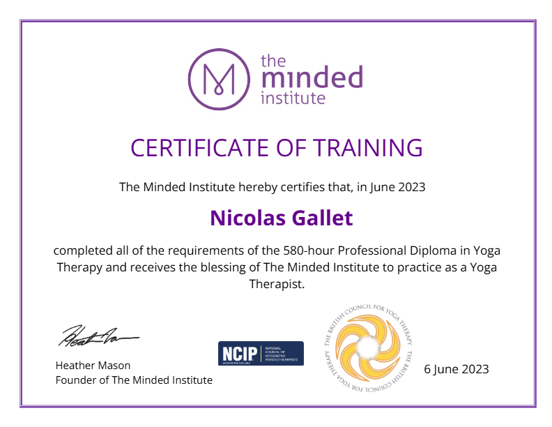 photo diplome Nicolas GALLET