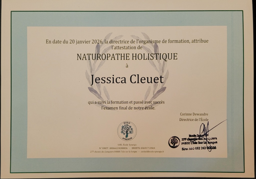 photo diplome Jessica Cleuet 