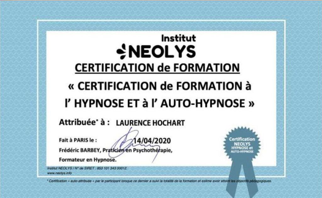 photo diplome Laurence Hochart