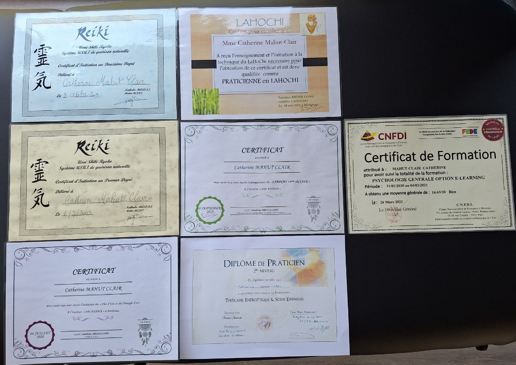 photo diplome Catherine Mahut-clair