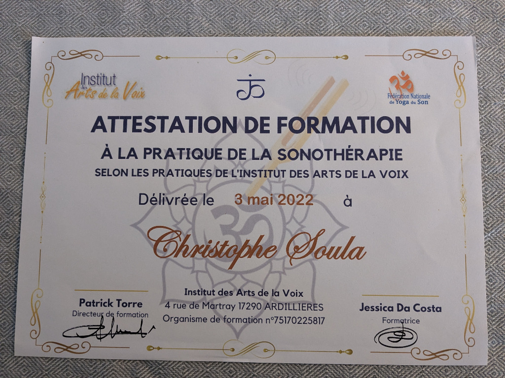 photo diplome Christophe Soula