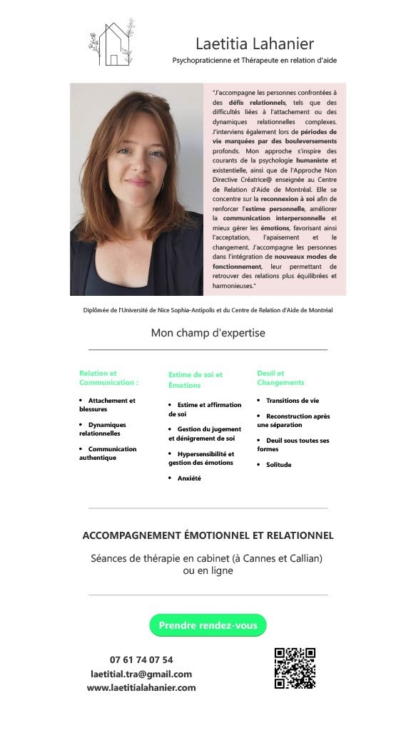 photo activite Laetitia Lahanier