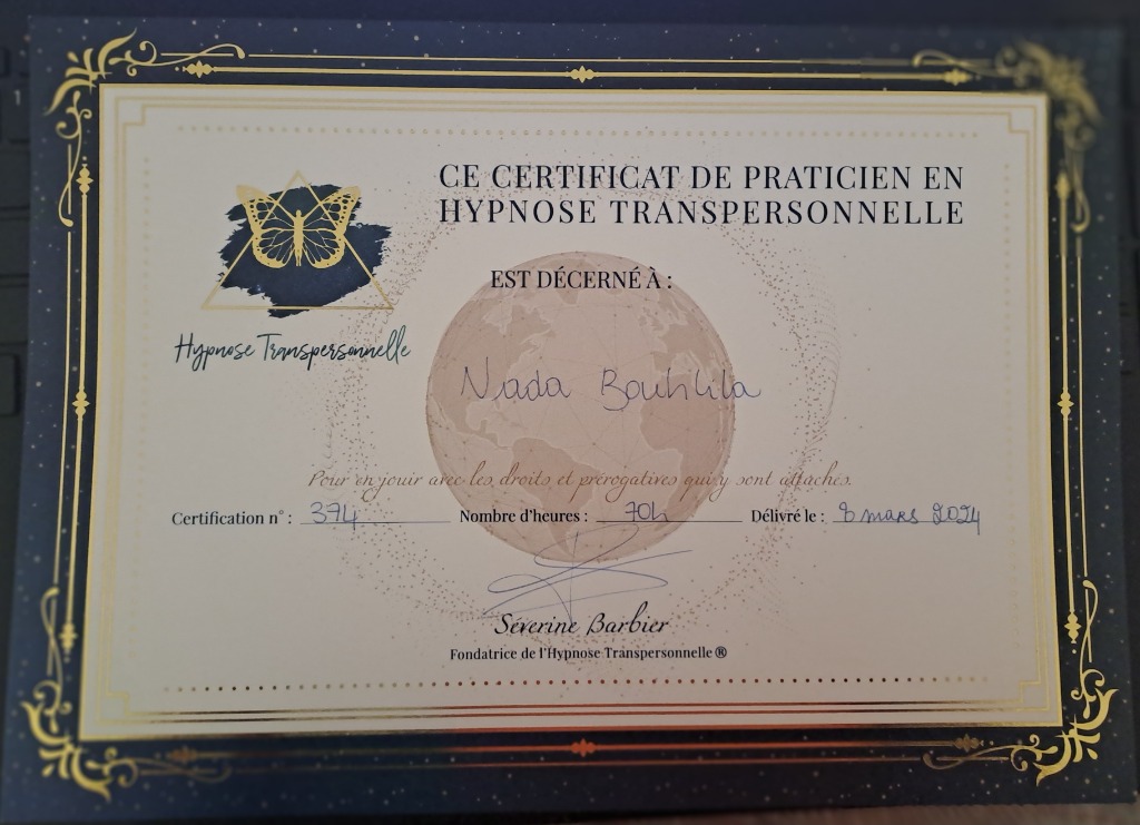 photo diplome Nada Bouhlila