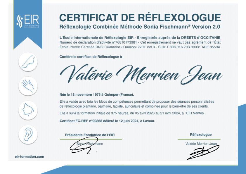 photo diplome Merrien Valérie