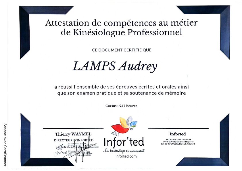 photo diplome Audrey Lamps