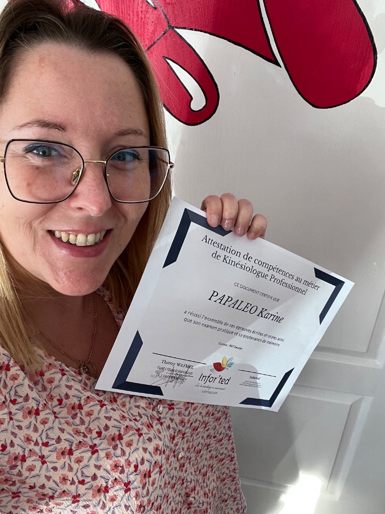 photo diplome Karine PAPALEO 