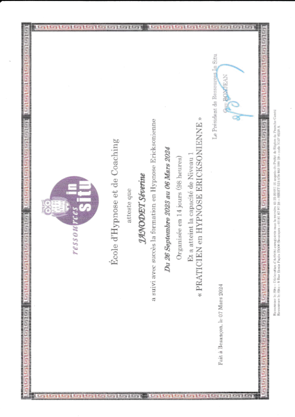 photo diplome Severine janodet