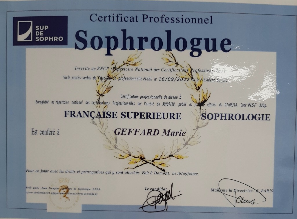 photo diplome Marie Geffard