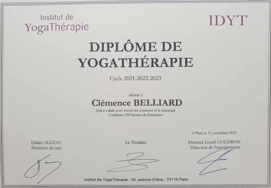 photo diplome Clémence Belliard