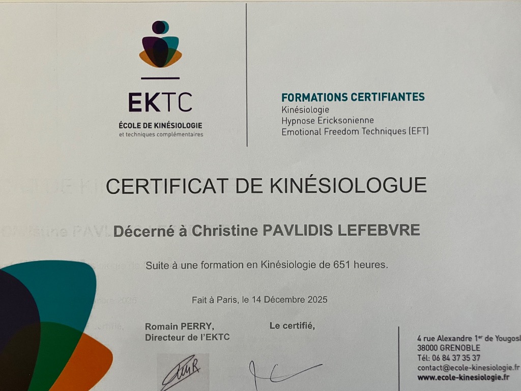 photo diplome Christine Lefebvre