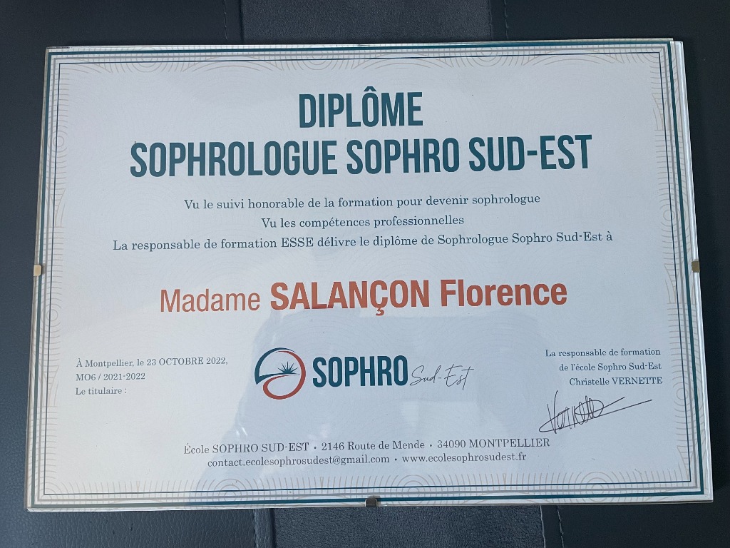 photo diplome Florence SALANCON