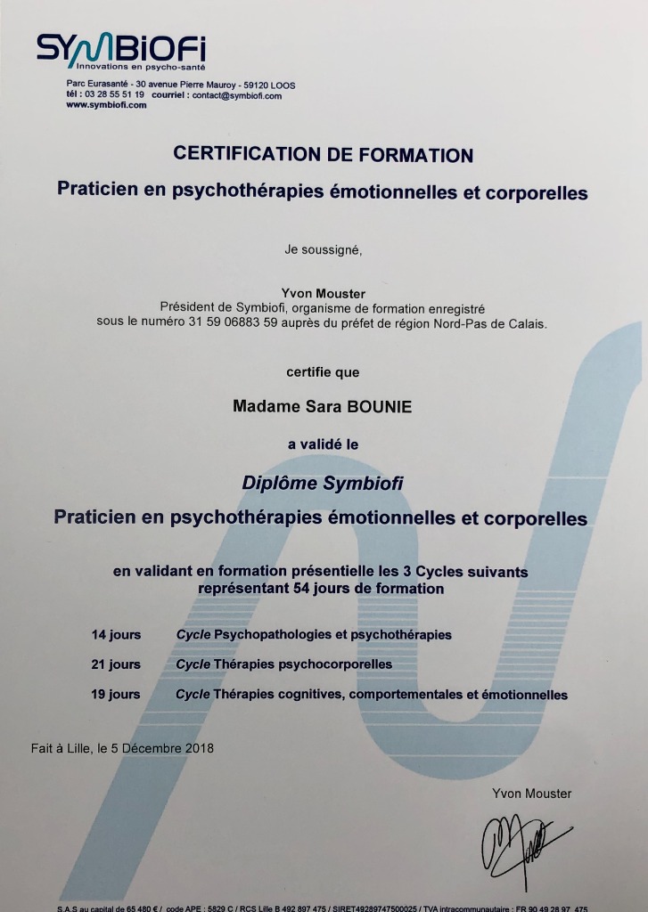 photo activite Sara Bounie