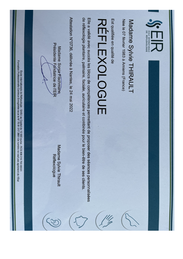 photo diplome Sylvie Thirault