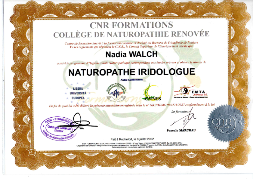 photo diplome Nadia Walch