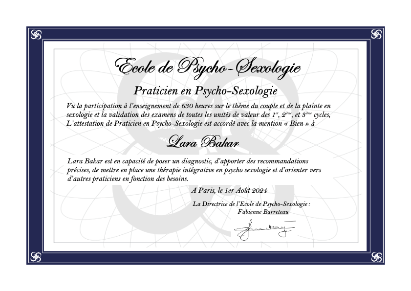 photo diplome Lara Bakar