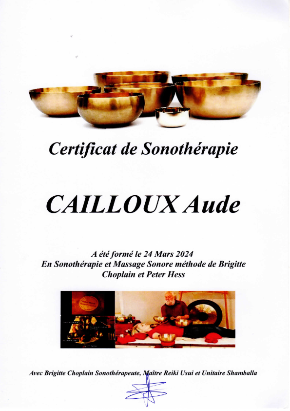 photo diplome AUDE CAILLOUX