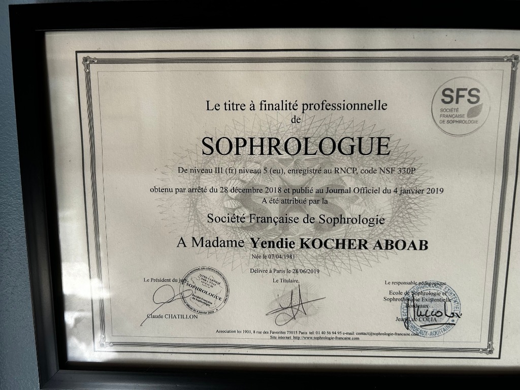 photo diplome Yendie Kocher 