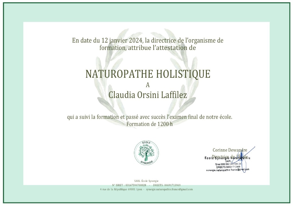 photo diplome Claudia Orsini Laffilez