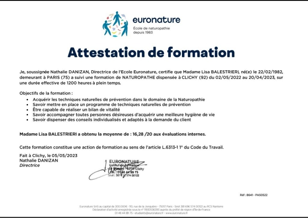 photo diplome Lisa Balestrieri 