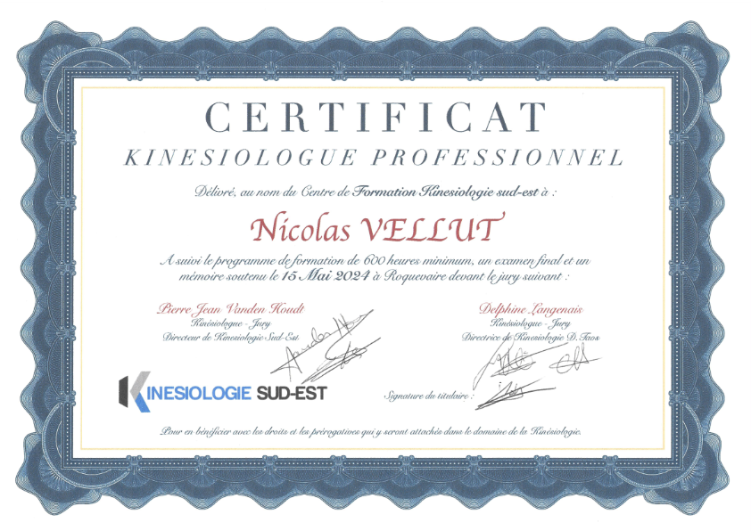 photo diplome Nicolas Vellut