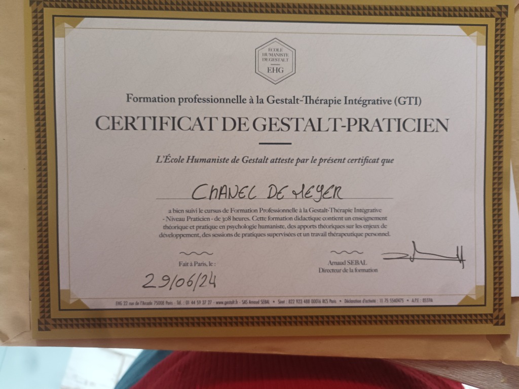 photo diplome Chanel De Meyer