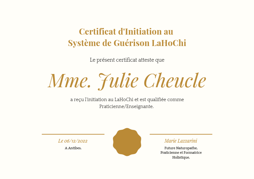 photo diplome JULIE CHEUCLE