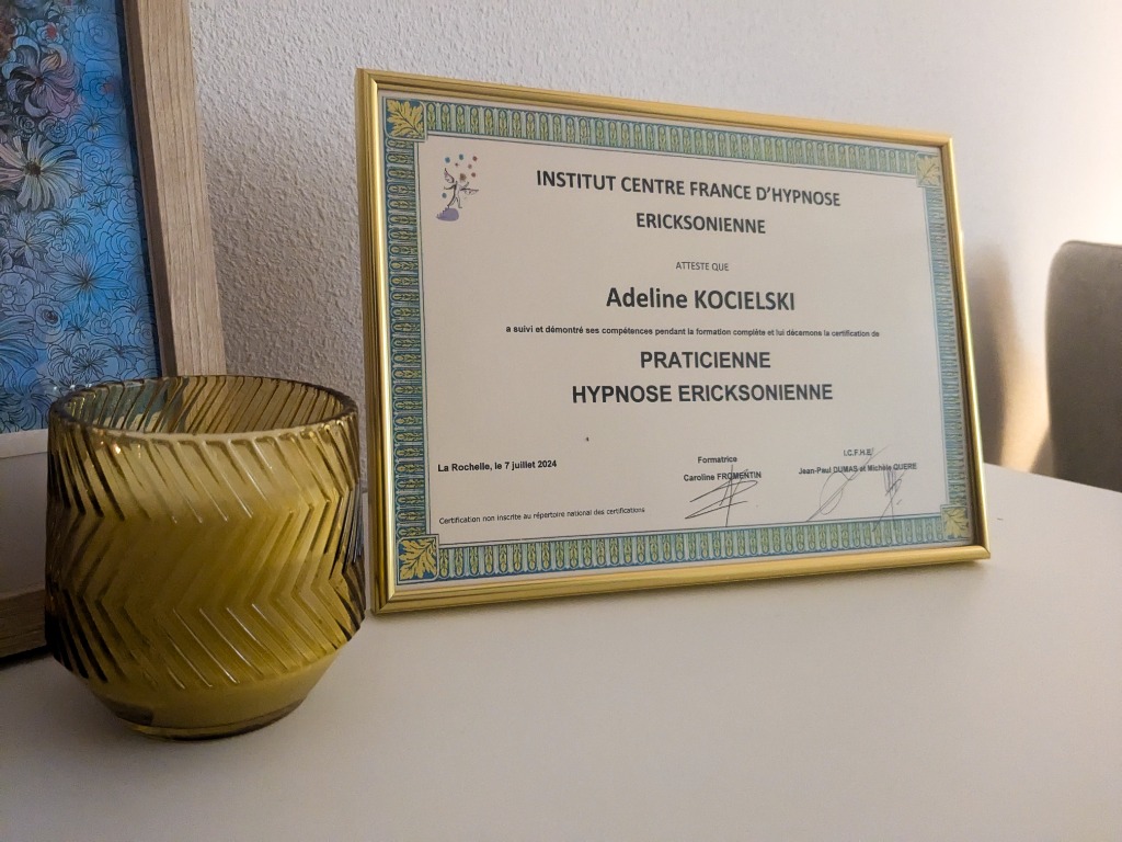 photo diplome Adeline Kocielski