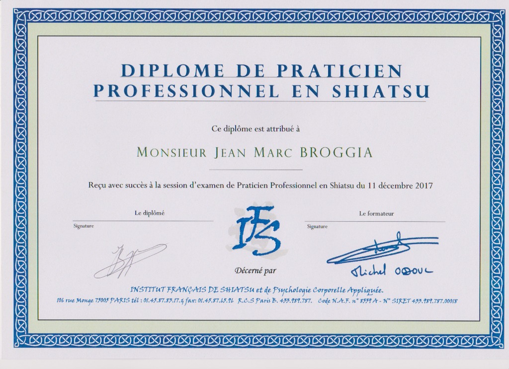 photo diplome Jean-Marc BROGGIA