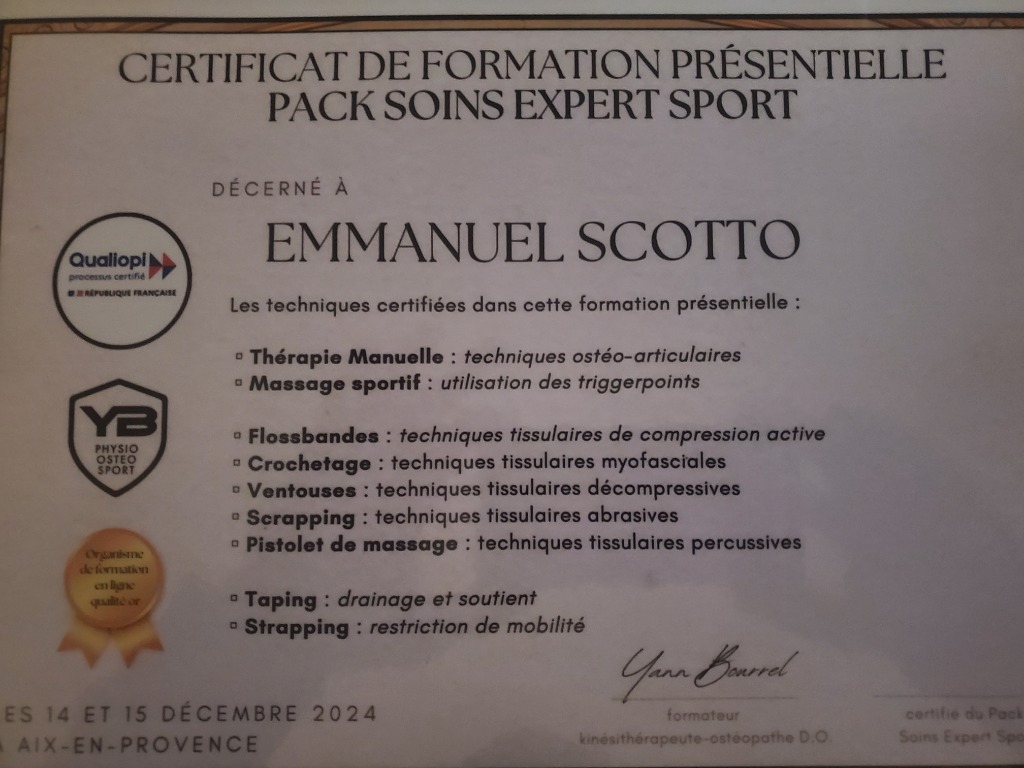 photo diplome Emmanuel scotto