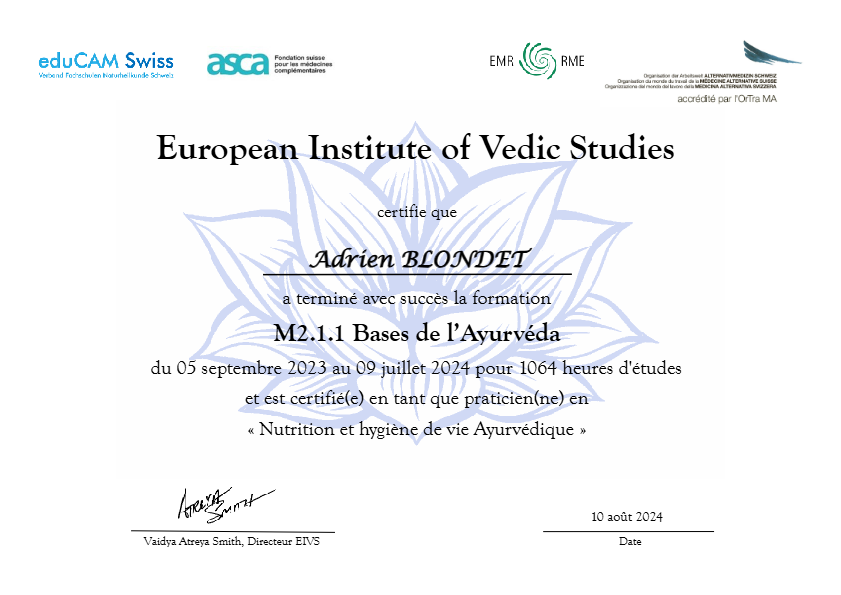 photo diplome Adrien BLONDET