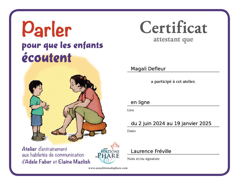 photo diplome Luna Magali Defleur