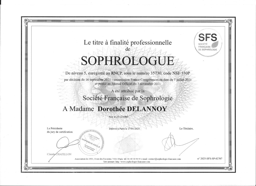 photo diplome Dorothée DELANNOY