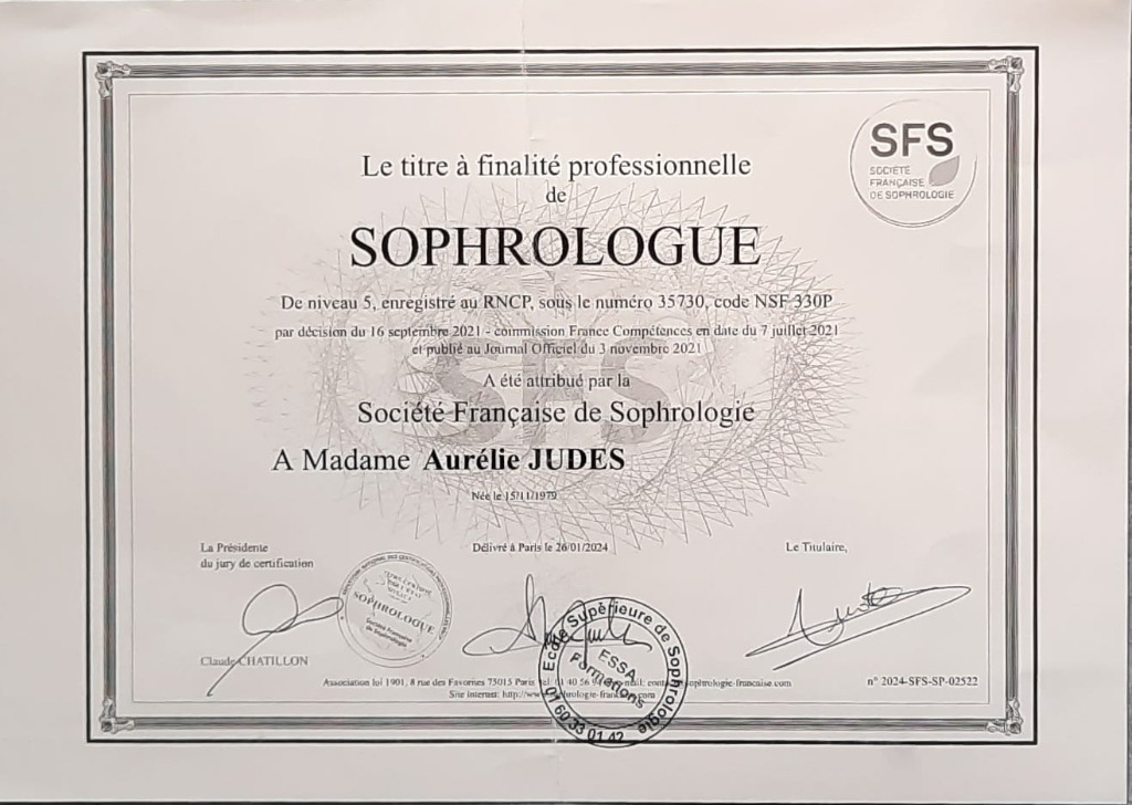 photo diplome Aurélie JUDES