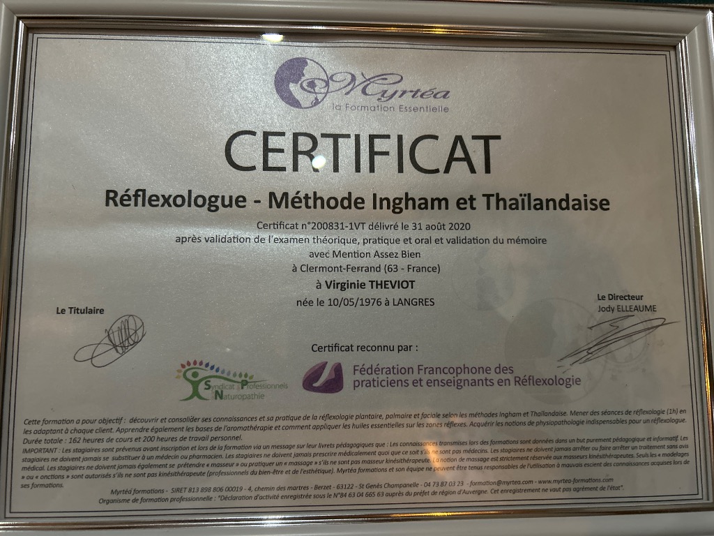 photo diplome Theviot virginie 