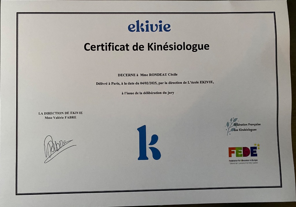 photo diplome Cécile RONDEAU