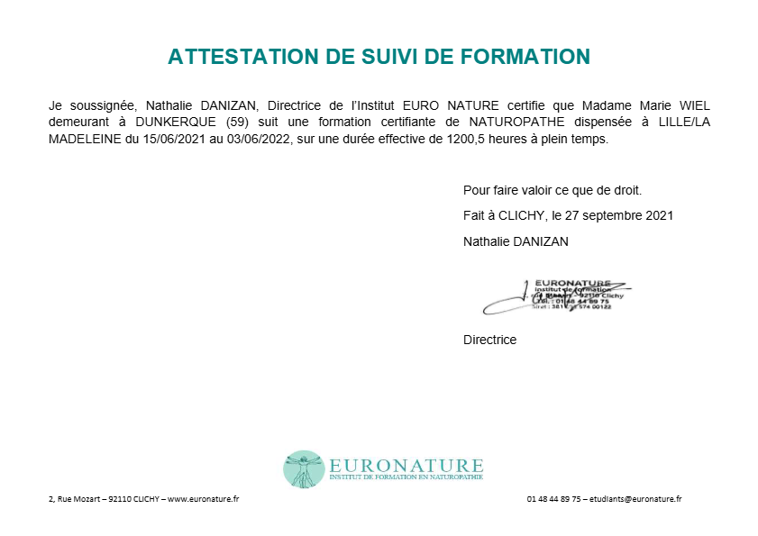 photo diplome Marie Wiel