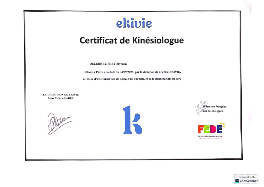 photo diplome Frey myriam